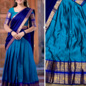 Kanchipuram Silk Lehenga with Georgette Duppatta