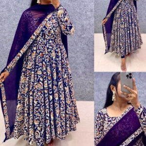 Luxurious Kalamkari lace border georgette dupatta