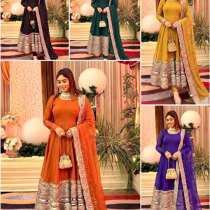 Roman Silk Trending Anarkali 3pc Suit