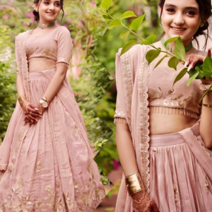 Kids Crepe Choli Lehenga