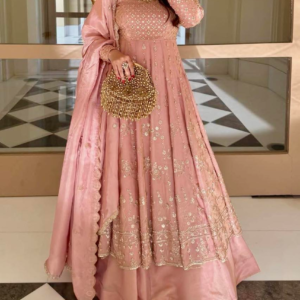 Sharara 3pc Suit - Peach