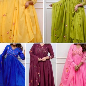 Cotton Kurti Set with Embroidery