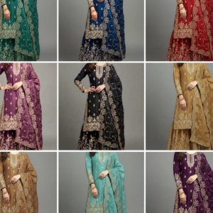 Pakistani Suit GMY Silk Embroidery Sequins