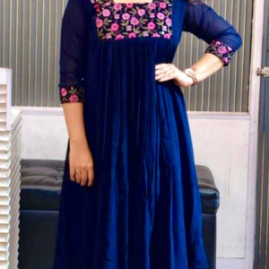 Kurti Top Pleated Partywear