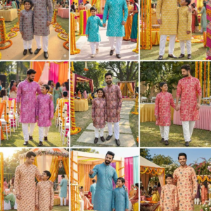 Kurta Pyjama Farther & Son Combo Venmer Traditional