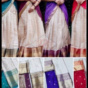 Kanchivaram Chex Silk Lehenga
