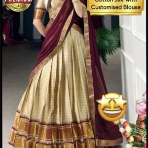 Kanchivaram Silk Lehenga - AKSHARA