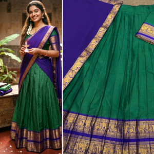 Kanchipuram Silk Lehenga - Full Stitched