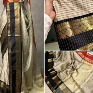 Ganga Yamuna Dual Border Saree