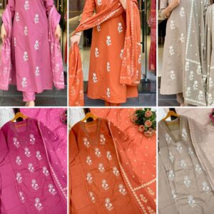 Summer Cotton Kurti / Floral Embroidery work